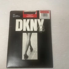 DKNY Sheer Luster Control Top Pantyhose Size Petite Color Black New