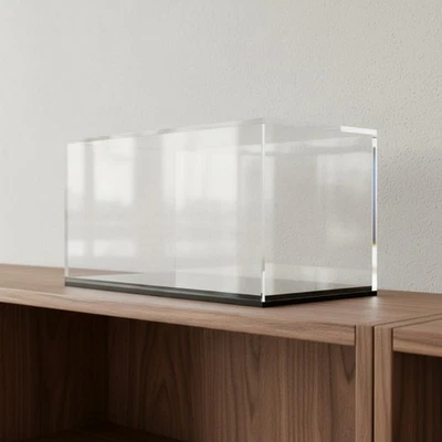 Vitrine Anti-Poussière Transparent Vitrine Acrylique Grand Format pour Bureau - Photo 1/4