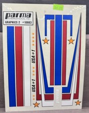 RC Parma 10663 Graphics 2 R/C Sticker Decal Sheet NOS USA 1