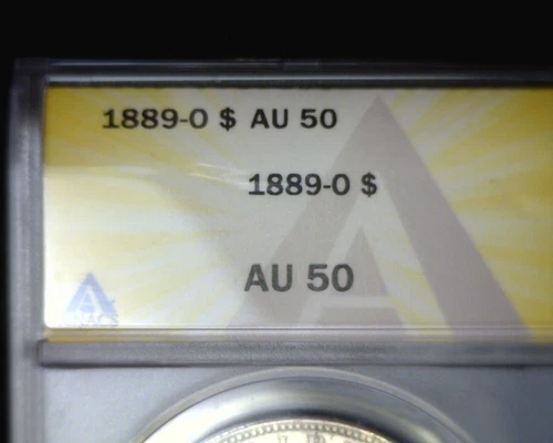 1889 O  Morgan Silver Dollar ANACS AU-50