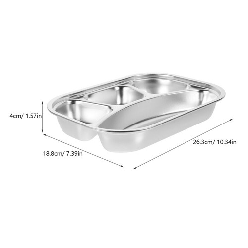 Serving Plate Compartment Dinner Trays Divided Food Plates Section Dinner Plates - Picture 2 of 10