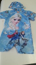 GIRLS FROZEN Style SWIMWEAR, 1 piece with Swimming Cap