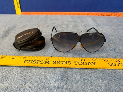 BEAUTIFUL VINTAGE FERRARI SUNGLASSES ! Vintage Original 1980s FERRARI Folding Sunglasses With  main image 3