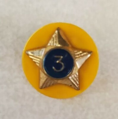 BSA Cub Scout 3 Year Service Star Pin With Yellow Disc Boy Scouts | eBay