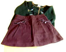 Gymboree Girls Harvest Leaves Sweater Skirt/Skort Outfit Set Size 3 NEW