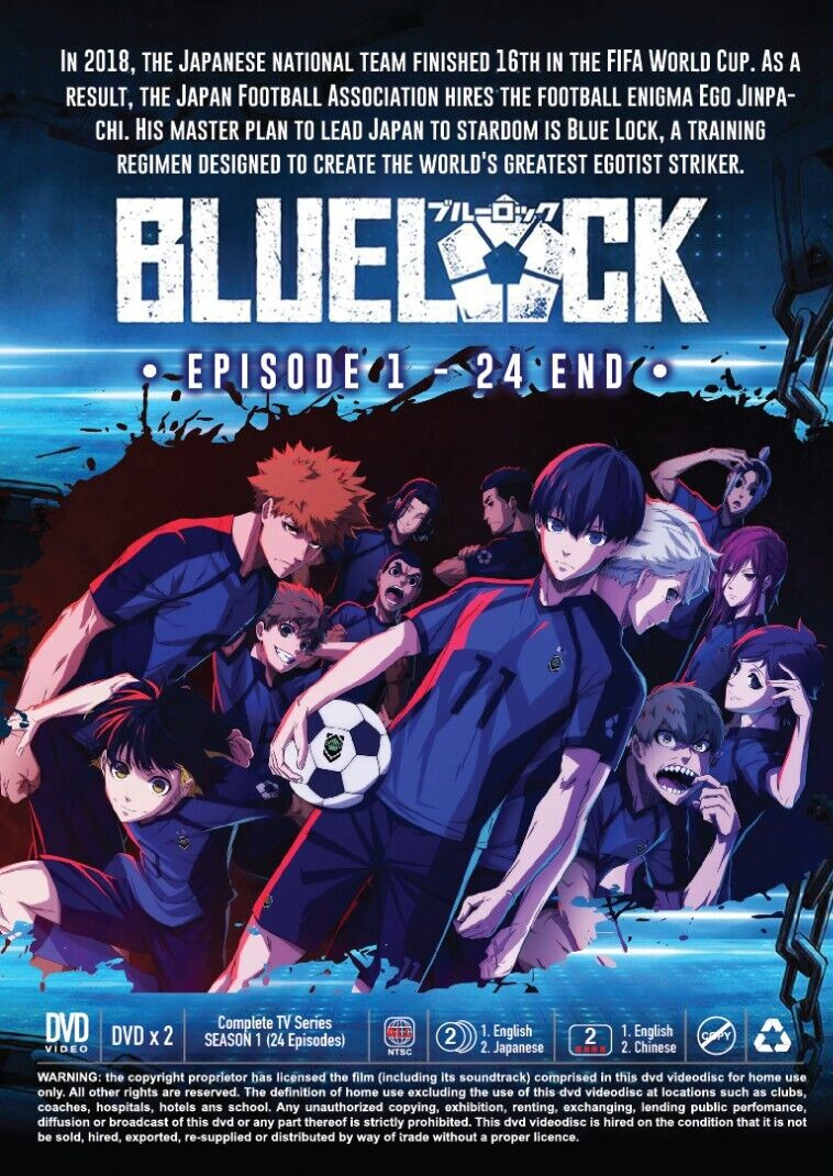 Blue Lock / Bluelock (VOL.1 - 24 End) ~ All Region ~ English Dubbed  Version~ DVD