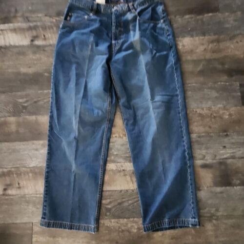 New! Vintage Pepe Jeans Mens 38X33 Blue Denim Baggy Hip Hop Y2K Skater