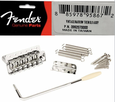 Neu Bridge Fender STRATOCASTER Amerikanisch 0992070000/0072290000 Chrom Gitarre
