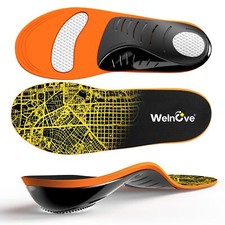 Plantar Fasciitis Arch Support Insoles - Heavy Duty High Arch Inserts Standin...