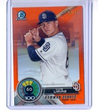 Luis Urias 2018 Bowman Chrome Bowman Scouts' Top 100 Orange Refractor Rc #24/25