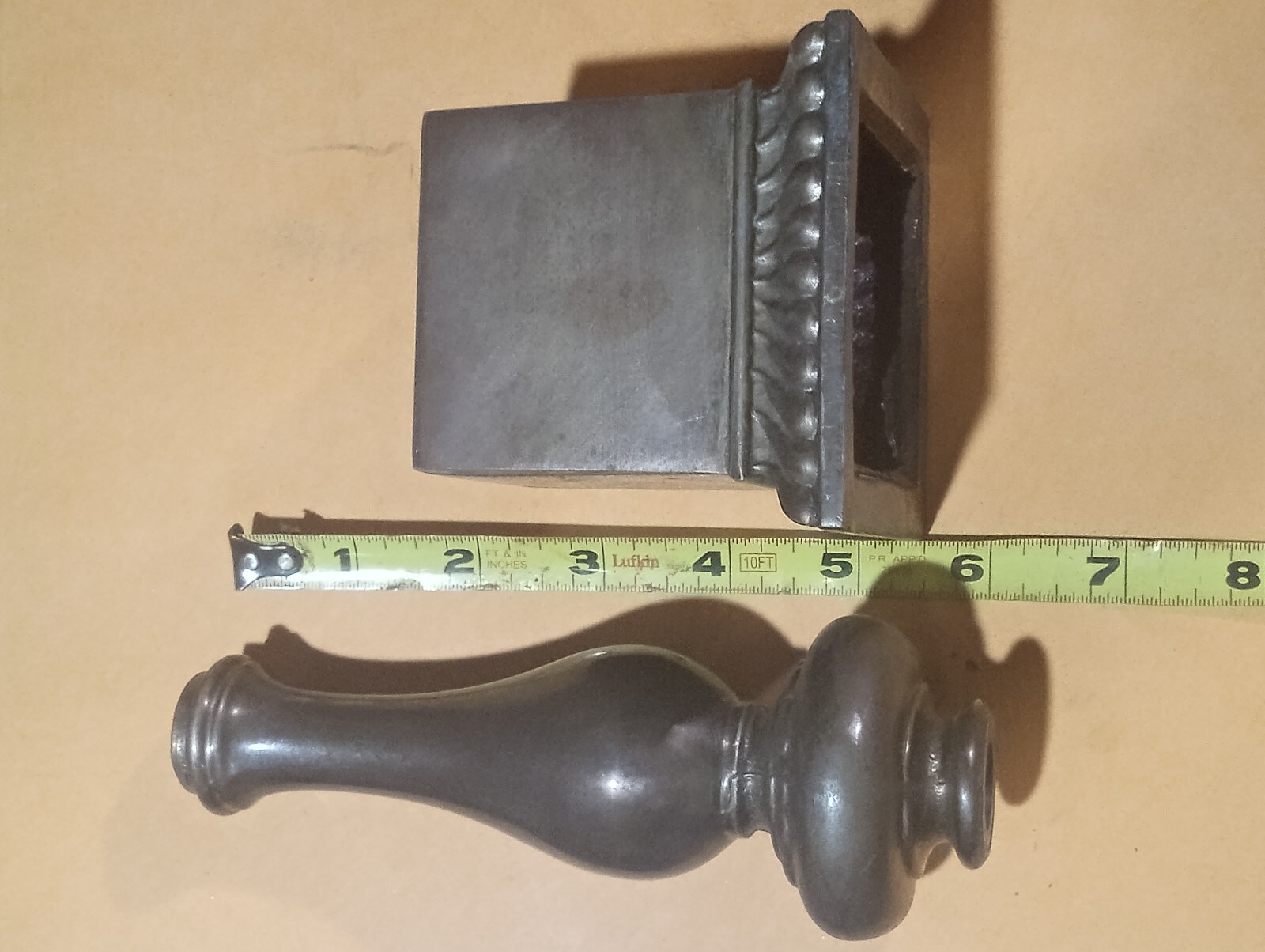 Vintage Table Lamp PartsMetal Lamp Base & SpacerHeavy Cast MetalMCM