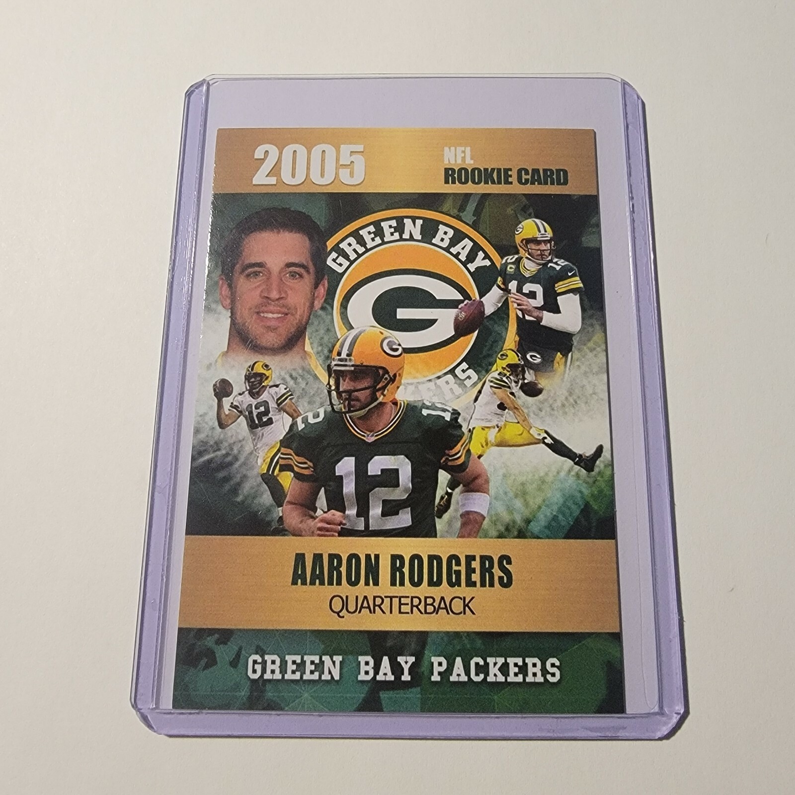 Aaron Rodgers Green Bay Packers 2005 Gold Platinum Rookie Novelty Card. |  eBay