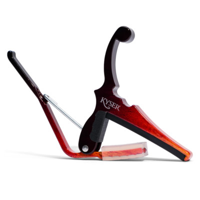Kyser KGESNB Schnellwechsel Kapodaster für 6-saitige E-Gitarre, Sunburst