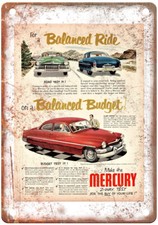 Vintage 1951 Mercury Six-passenger Coupe Auto Ad Reproduction Metal Sign A11631 Vintage 1951 Mercury Six-passenger Coupe Auto Ad Reproduction Metal Sign A11631