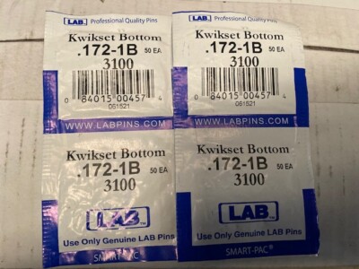 Lab Security Kwikset #1 Bottom Pin (200-Pack) 172-1B