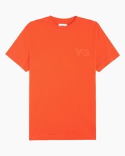  Y-3 Yohji Yamamoto Adidas Classic Logo Women's T-Shirt Cotton Orange XS GV0318