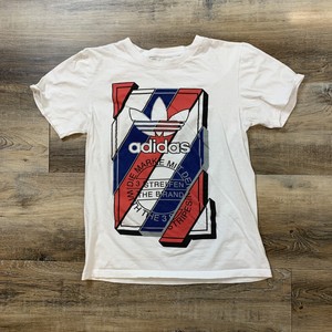 adidas t shirt red and white