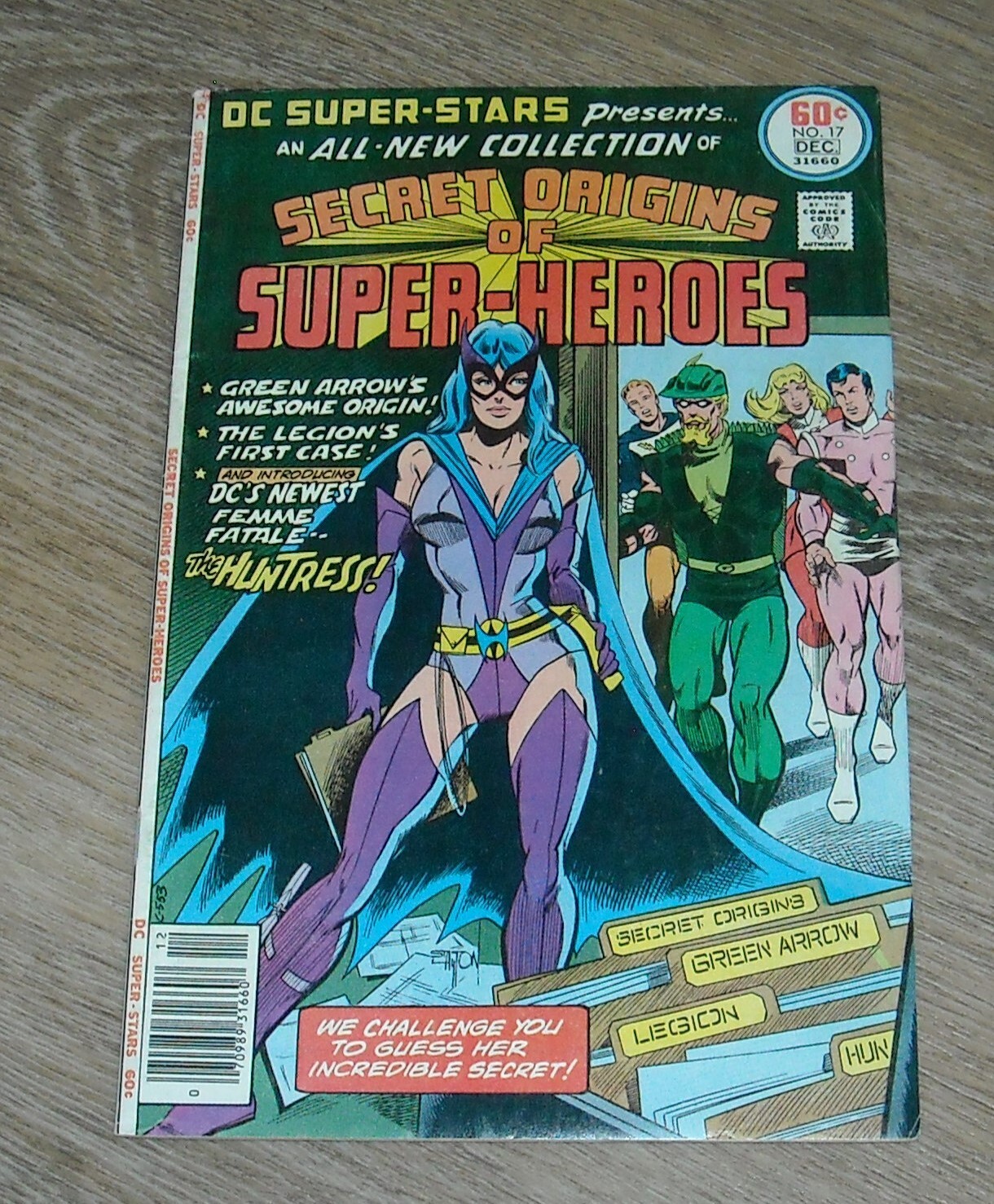 DC SUPER STARS # 17 SECRET ORIGINS SUPER-HEROES 1977 NEWSSTAND HUNTRESS ...