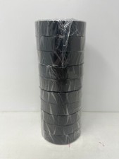 10 Pack Shurtape Colored Vinyl Electrical Tape Black EV 57 General Purpose New
