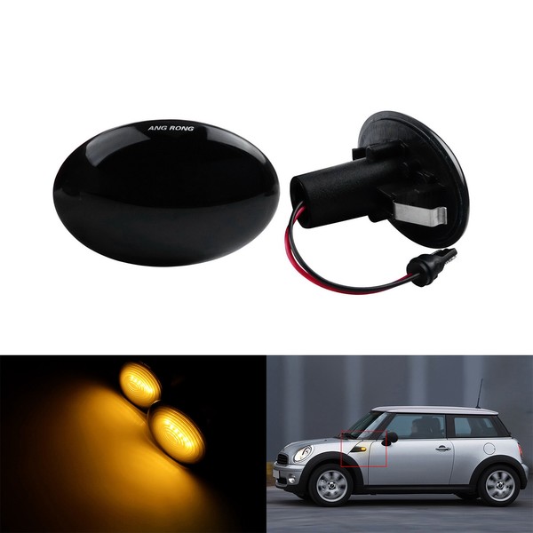 1 Paar Seitenblinker Blinker Dunkel FüR Mini Cooper R56 06-13,Clubman R55 07-14-image