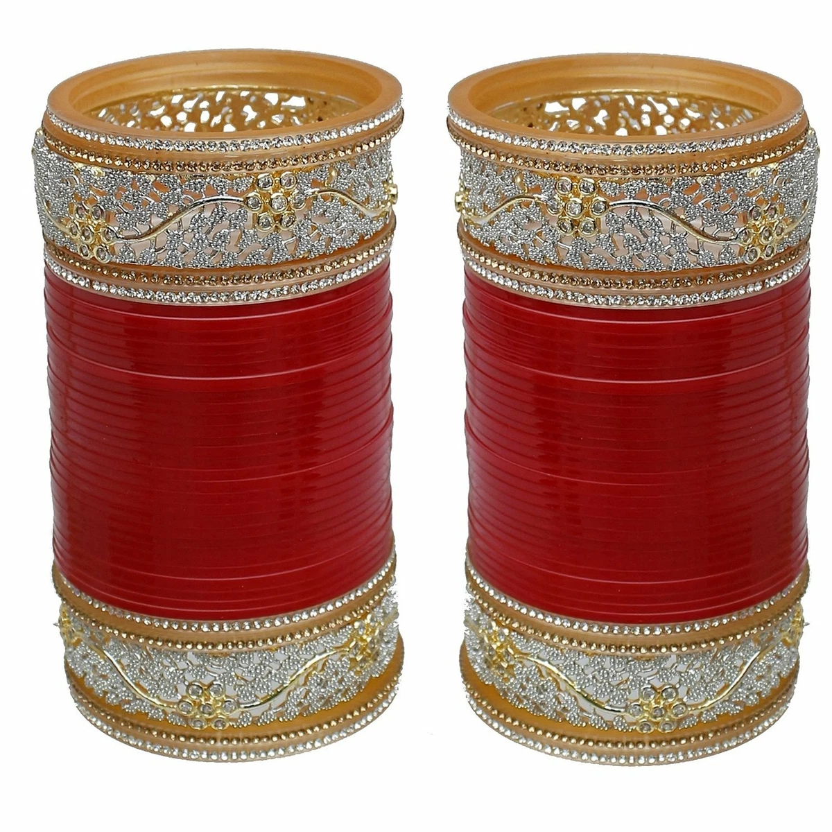 Red Chura Bridal Dulhan Punjabi Style Choora Fashion Jewellery
