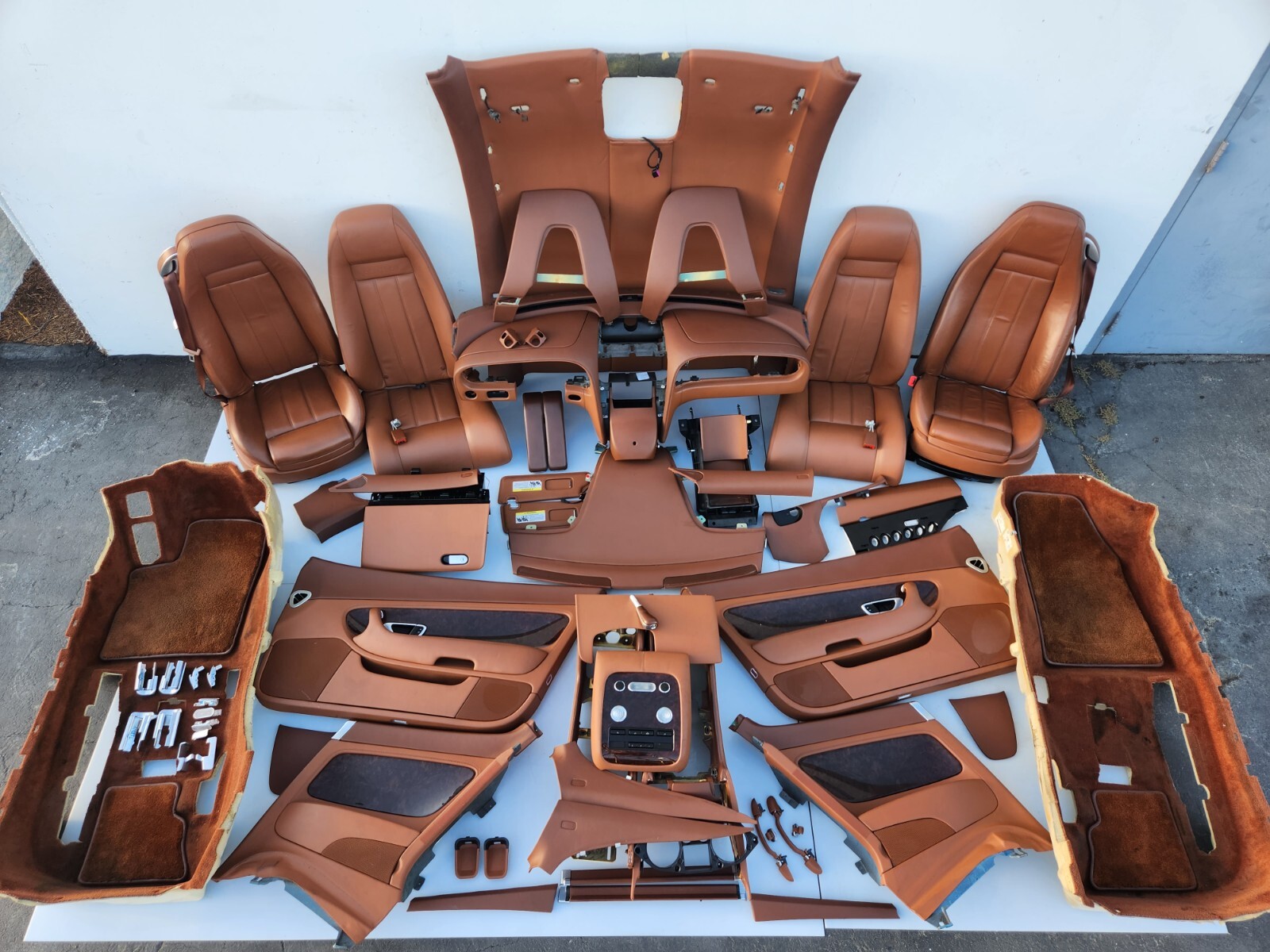 ✅ 03-10 OEM Bentley Continental GT Seats Door Panel Center Console Interior SET