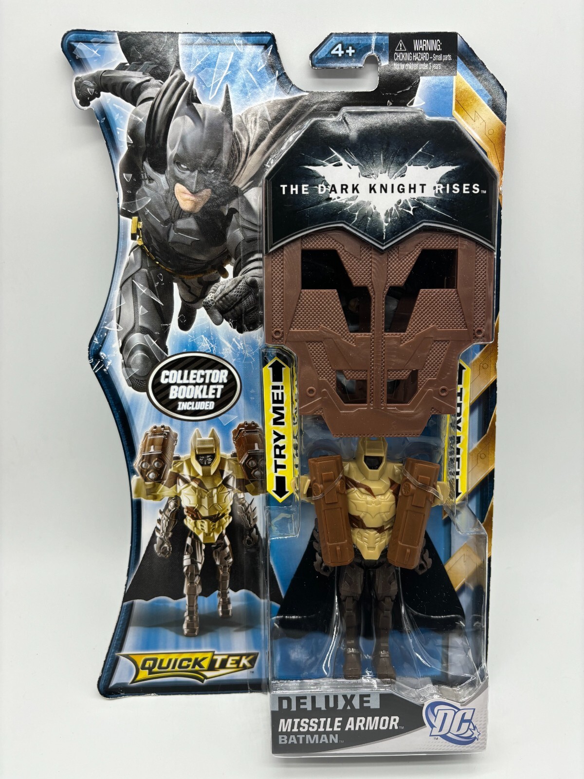 Batman Dark Knight Rises Deluxe Missile Armor Batman Figure QuickTek 2012 Mattel