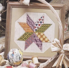 QUILT STAR Cross-Stitch (Single Pattern From Magazine) Patchwork