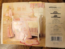 Lambs & Ivy Happy Jungle Pink/White Safari Nursery 4-Piece Crib Bedding Set