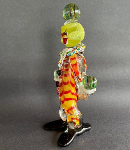 RARO GRANDE Payaso MURANO 🇮🇹 COLELLI Canicas De Colección Italianas ArT GLaSs Italia 121/2 pulgadas - Imagen 3 de 24
