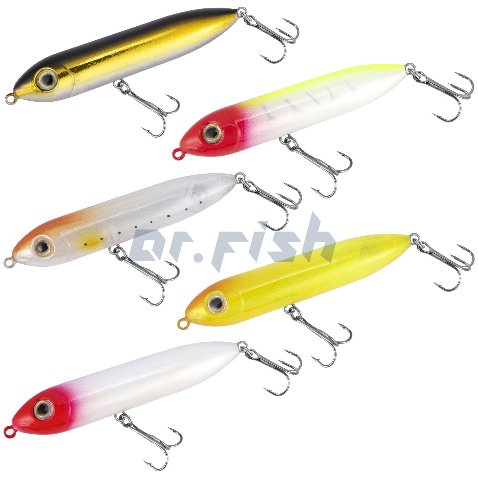 Topwater Fishing Lures Kit Sea Saltwater Bass Pencil Popper Walking Hard Bait