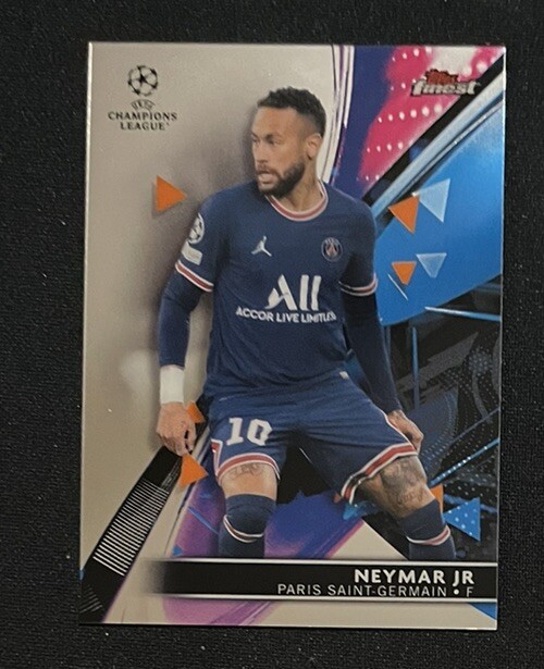2021-22 Topps Finest UEFA Champions League #25 - Neymar Jr - Paris Saint-Germain