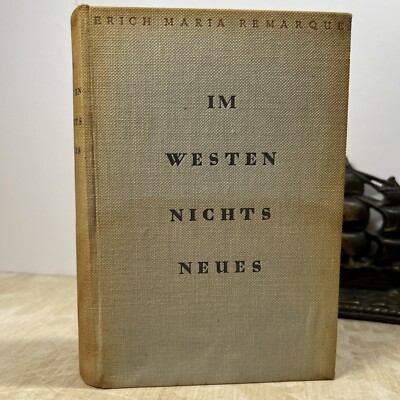 1929 Im Westen Nichts Neues All Quite Western Remarque Propyläen-Verlag German