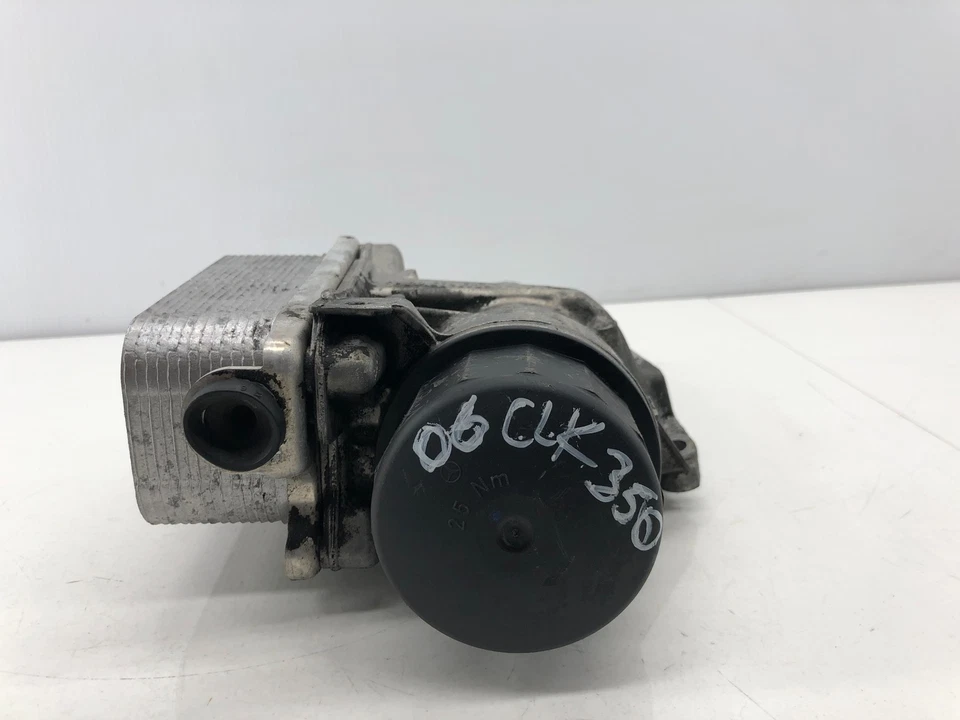 2006 MERCEDES-BENZ CLK350 3.5L OIL COOLER HEAT EXCHANGER FILTER HOUSING OEM - Image 3 of 4
