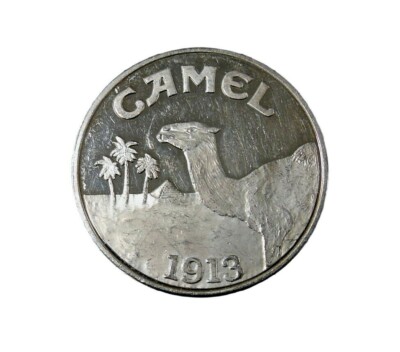 レア！ ジョー・キャメル 銀メダル 80周年 発売記念 CAMEL  銀貨 Joe camel vintage 1 Ounce Silver .999 collectible token#5851 | eBay