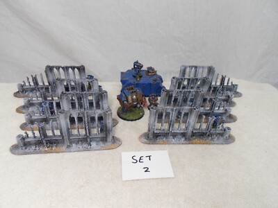 WARGAMING GELÄNDE BEMALT, VORBESTELLUNG KONVOLUT SET 8 WANDTEILE