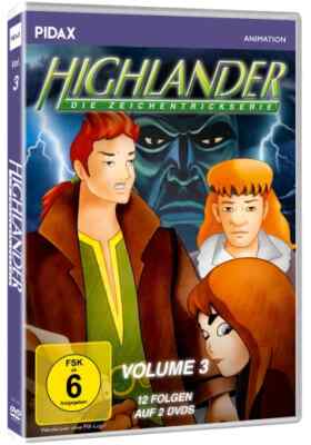 Highlander - Die Zeichentrickserie, Vol. 3, 12 Folgen der Abenteuerserie DVD