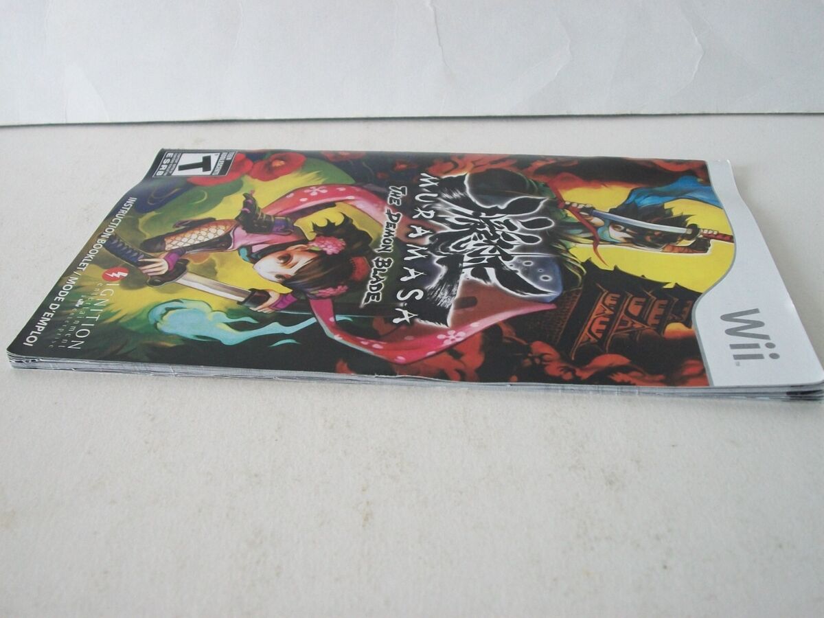 Muramasa The Demon Blade Manual Only NO GAME Nintendo Wii Instruction  Booklet