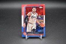 2020 Topps Chrome #6 Tobias Harris Red White Blue Refractor Detroit Pistons