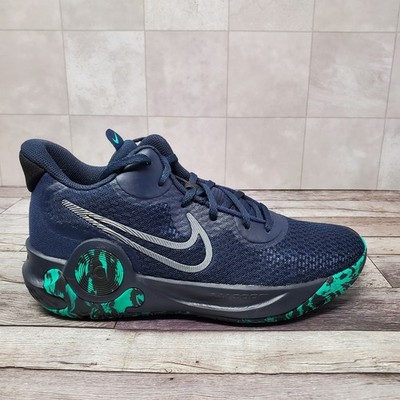Nike KD Trey 5 IX Obsidian Clear Emerald Shoes CW3400-400  display picture 3