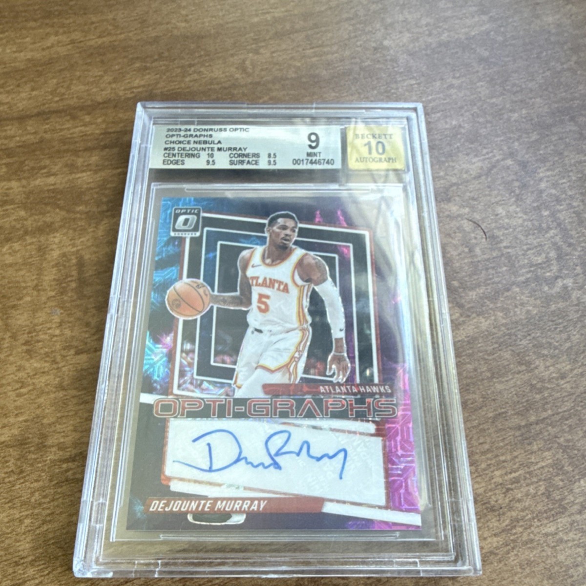 Panini 2023-24 Donruss Optic Opti-Graphs Choice Nebula Dejounte
