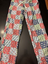 Vineyard Vines Christmas Pajama Pants Medium M Holiday Patchwork Whale Unisex