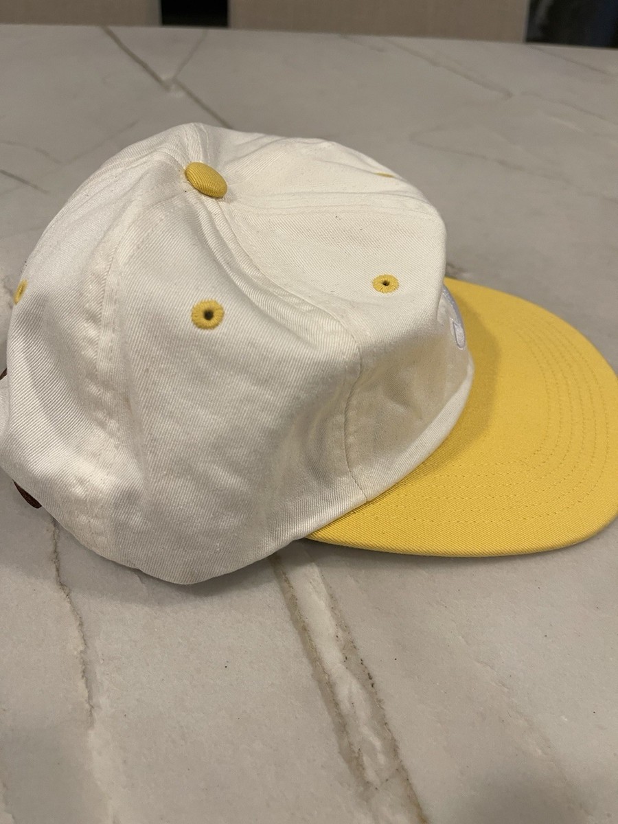Supreme イエロー Sロゴ ベースボールキャップ Supreme S Logo Hat -6 Panel - Two Tone Yellow And white