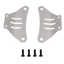 1/10 Stainless Steel Front Rear Chassis Armor Protector Plate For Tamiya TT-02