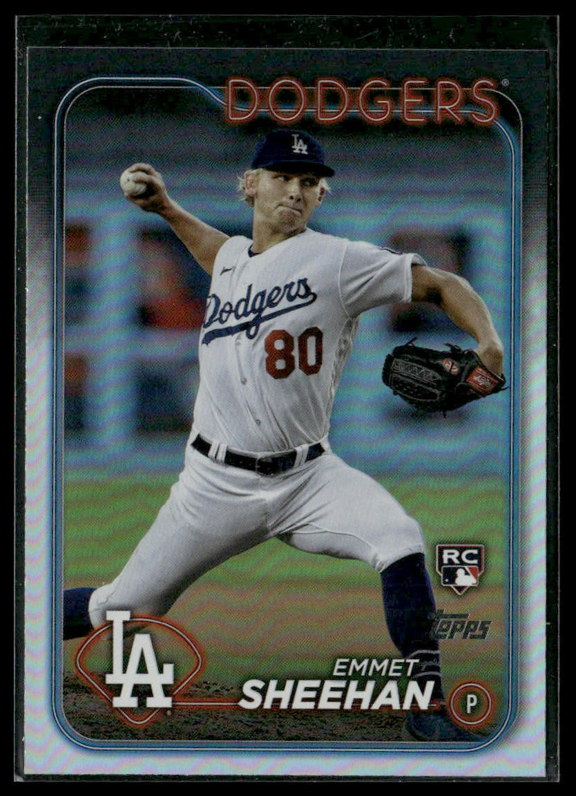 2024 Topps #283 Emmet Sheehan Rainbow Foil