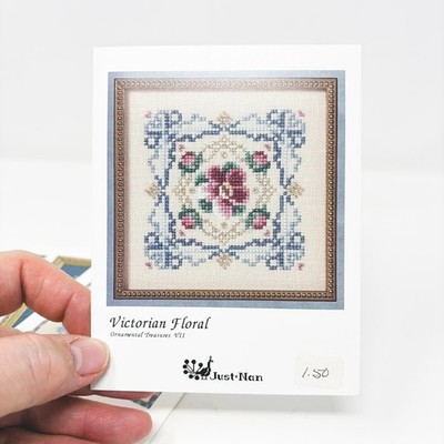 Just Nan Cross Stitch Pattern   Victorian Floral