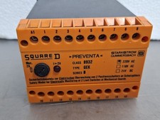 Square D High Voltage GEK 8932 Safety Module Series B 220VAC 24VDC Used