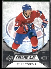 2021-22 Upper Deck Credentials #22 Tyler Toffoli Montreal Canadiens Hockey Card