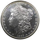 1889-S Morgan Dollar AU+ ALMOST UNC Details Cleaned A3052