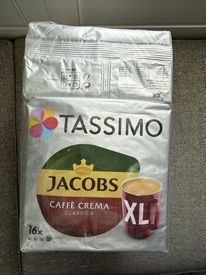 Lot of 3: Tassimo Jacobs Caffe Cema Classico XL 16x Best by 5/26